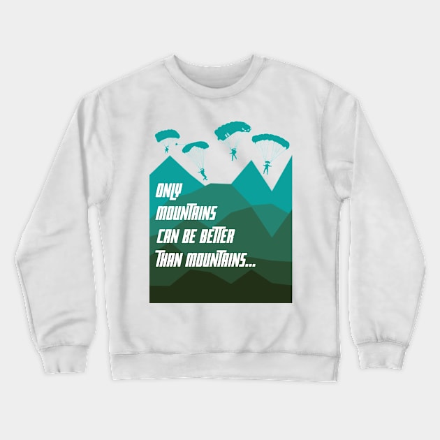 Good Design for Extreme Sports, BMX, Skydiving Crewneck Sweatshirt by Fashionistasss